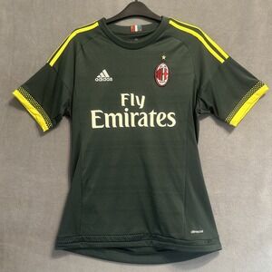 Adidas AC Milan 2015/16 3rd Kit Soccer Jersey Football Mens M Fly Emirates Green